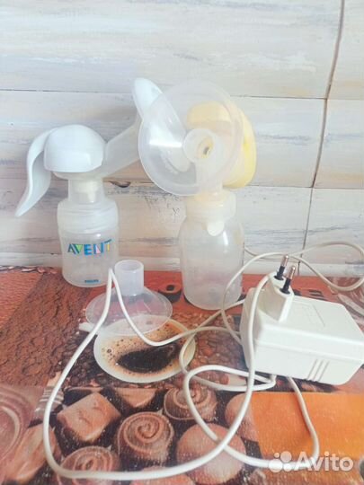 Молокоотсос электрический Medela и ручной Авент