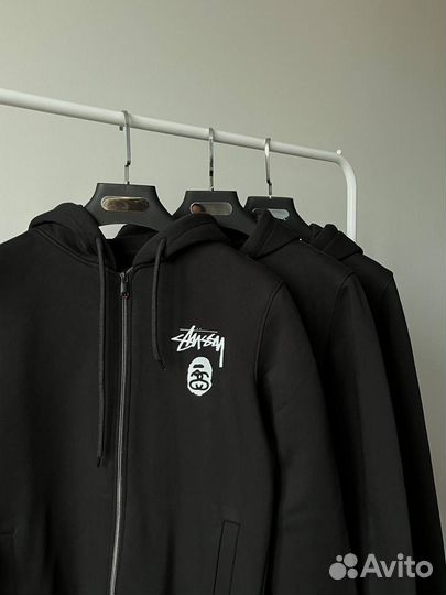 Зип Худи stussy bape