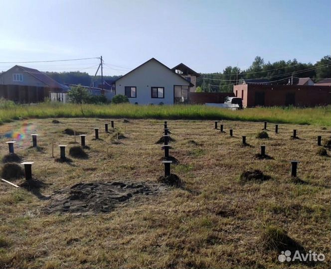 Монтаж винтовых свай