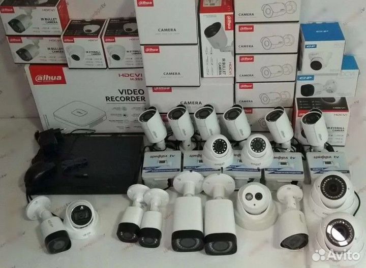18 Камер pое видеонаблюдения с микрофоном