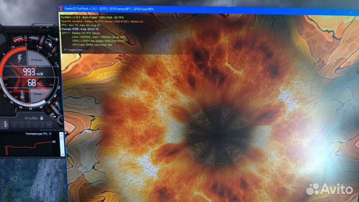 Видеокарта asus AMD Radeon RX 570 ROG Strix 8GB