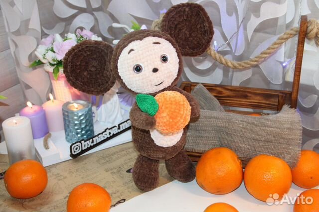 Вязаный Чебурашка. Попузьяна