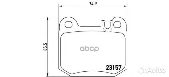 Колодки тормозные дисковые зад P 50 043 P50
