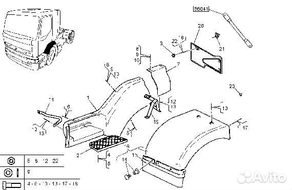 Арка правого переднего колеса Рено Премиум