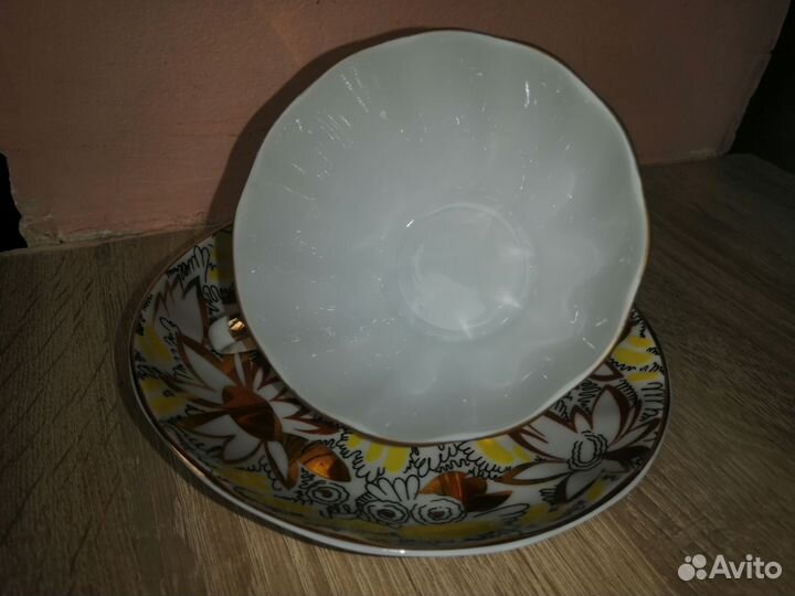 Чашка с блюдцем лфз 60 годы
