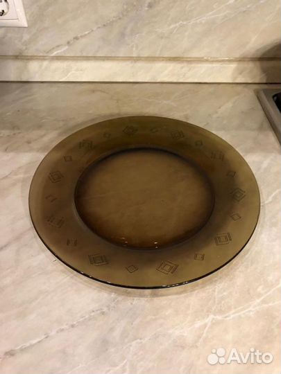 Кувшин из французского стекла и блюдо