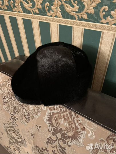 Новая мужская шапка Мономах из нерпы