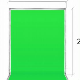 Хромакей 1,5х2 м со стойкой и чехлом