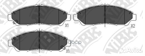 Колодки тормозные дисковые перед honda pilo