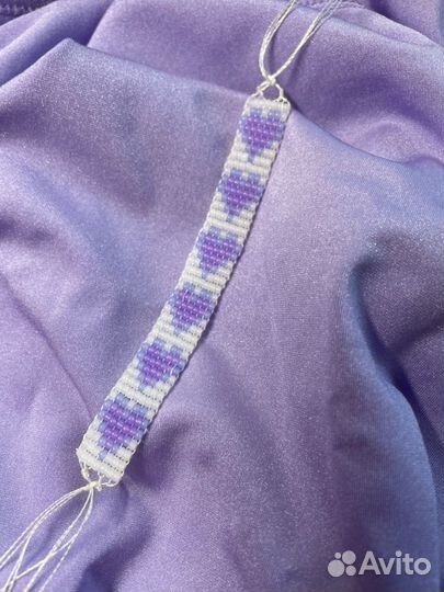 Фенечки из бисера с сердцами