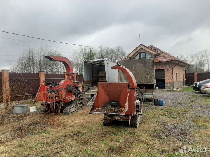 Измельчитель веток, дробилка дерева, аренда