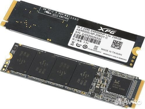 Накопитель SSD A-Data ASX6000LNP-256GT-C 256Гб M.2