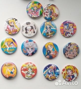 Значки, брелки Sailor Moon Сейлор Мун