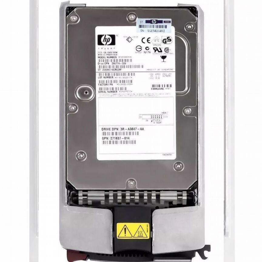 [286774-006] Жесткий Диск Hp Bf07285a36 72,8gb U320scsi 3.5" 286774-006