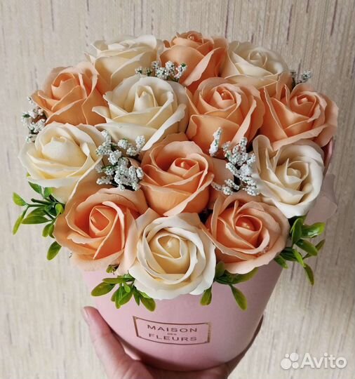 Букет из мыльных роз от