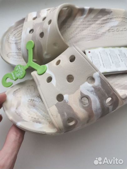 Crocs шлепанцы мрамор 37/38