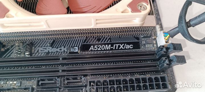 ASRock A520-itx/ac + R5-3600 + Noctua l9a