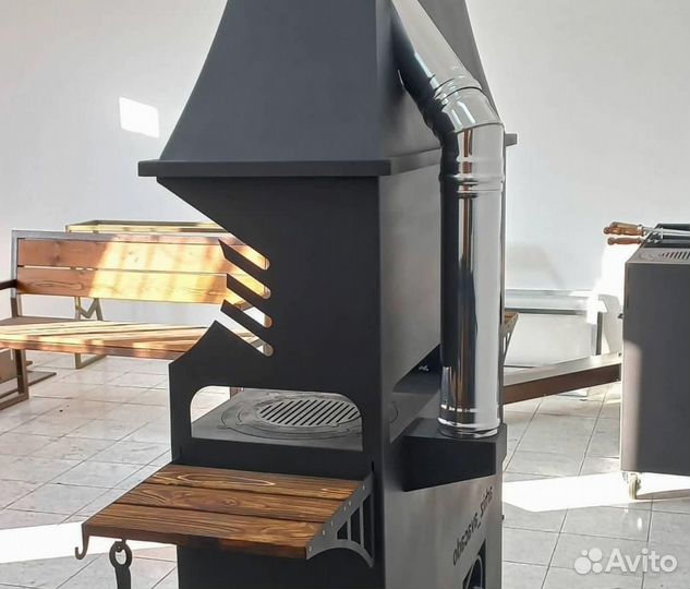 Мангал с вытяжкой
