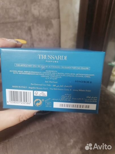 Парфюмерная вода Trussardi 100ml