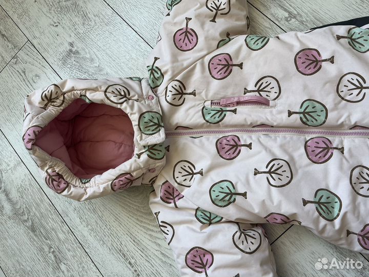 Зимний комбинезон для девочки 86