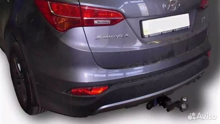 Фаркоп Hyundai Santa Fe быстросъём. С сертификатом