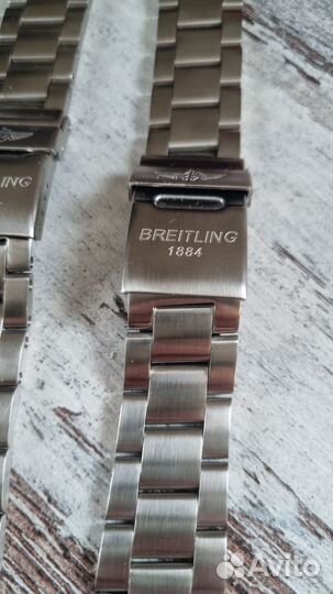 Браслет стальной Breitling 22 mm