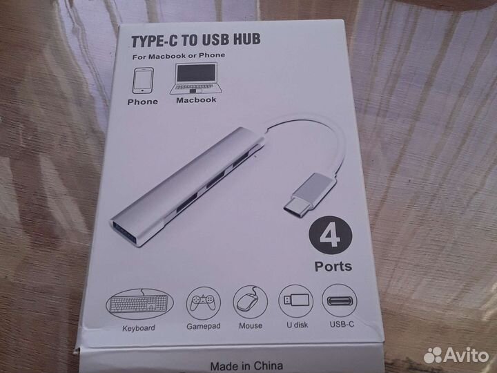 Переходник Type-c TO usd hud