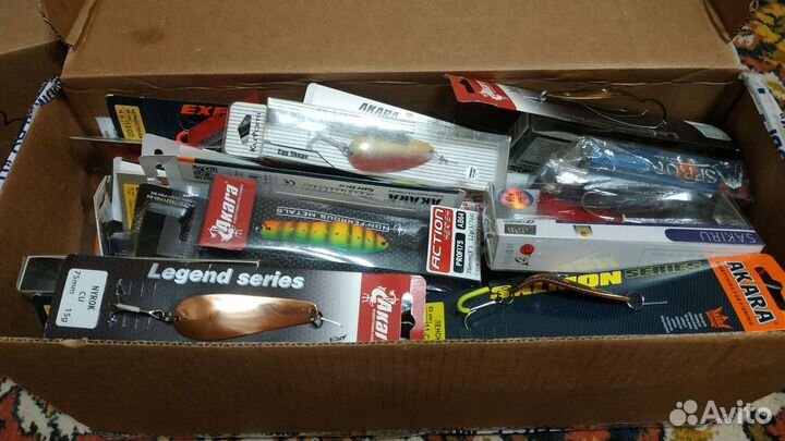 Силиконовые приманки, блёсны, воблеры, балансиры