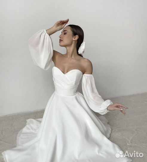 Коктейльное/ Платье на выпуской / платье невесты