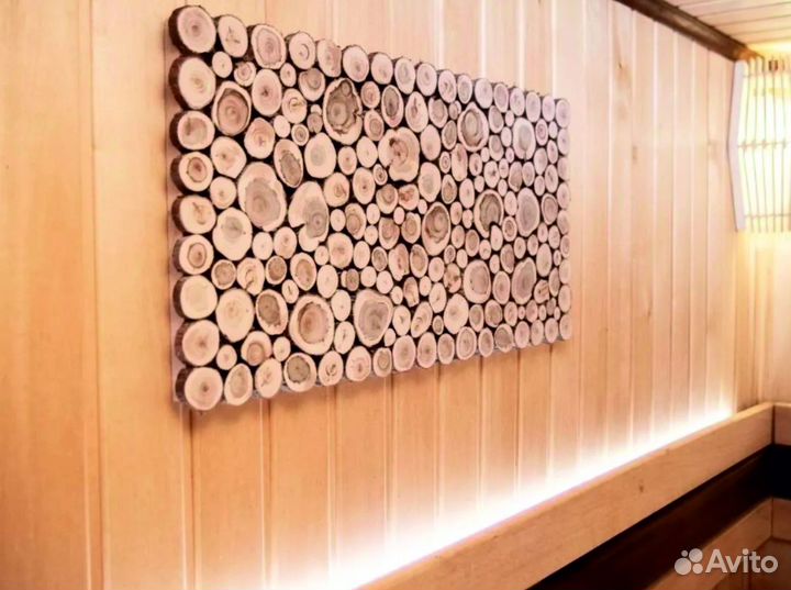 Спилы и панно из можжевельника