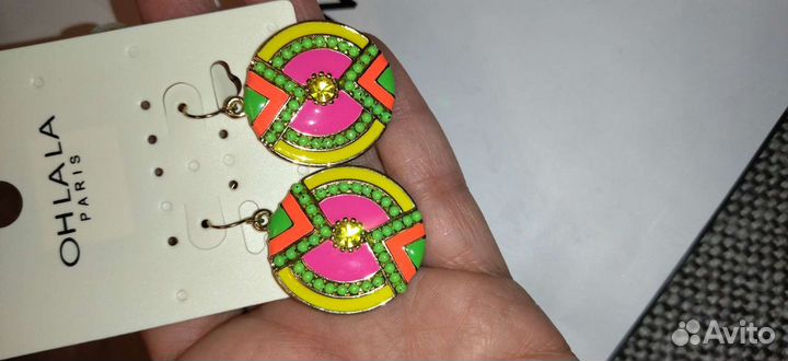 Серьги новые яркие летние