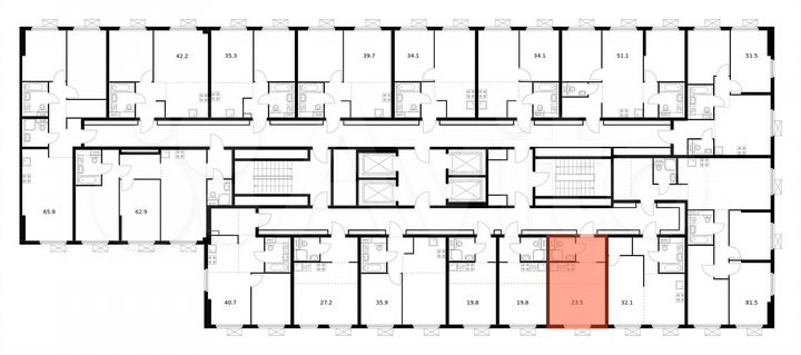 Квартира-студия, 23,5 м², 8/33 эт.