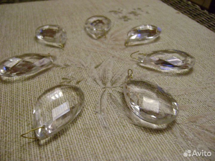 Подвески хрусталь(зап.части)для люстры,бра Колпино