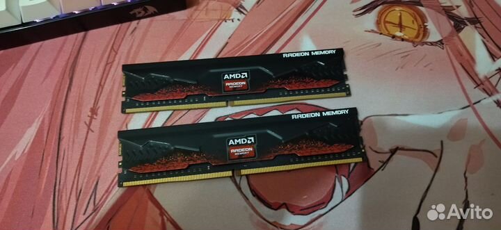 Оперативка AMD Radeon 2x 8gb 2666Hz DDR4