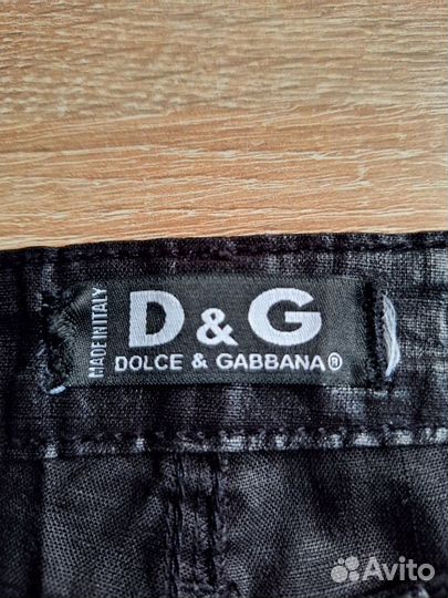 Брюки льняные dolcegabana