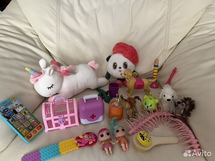 Игрушки peppa, малышарики, единорог и тд