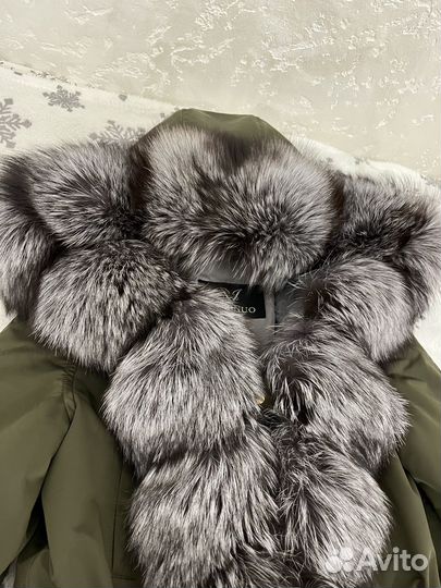 Парка зимняя женская с натуральным мехом 42
