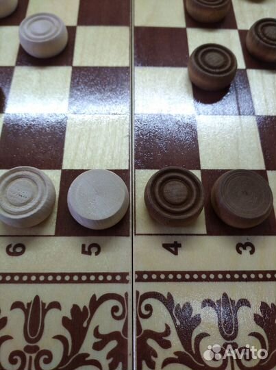 Нарды, шашки, русское лото, карты - 4в1. Новые