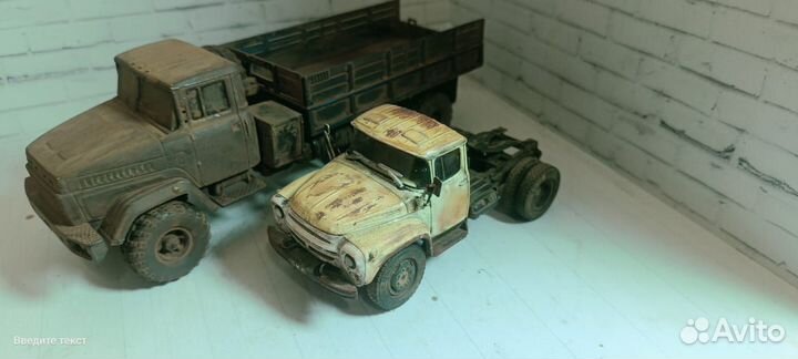 Модель грузовиков для диорамы