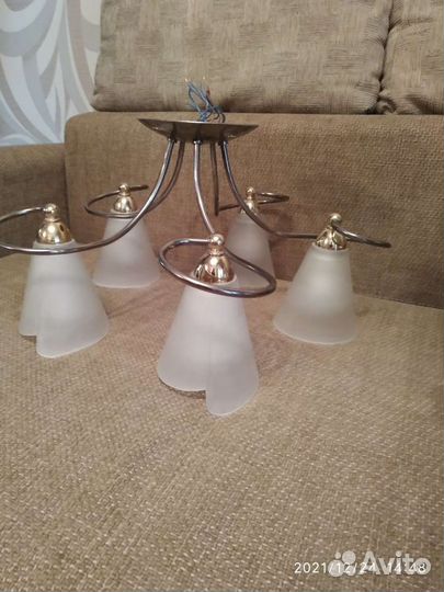 Люстра потолочная бу