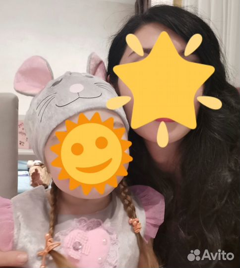 Новогодний костюм для девочки 104 мышка