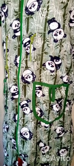 Халат на молнии домашний женский