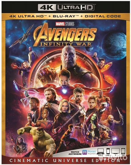 Фильмы и Сериалы Marvel 4k UHD Blu Ray