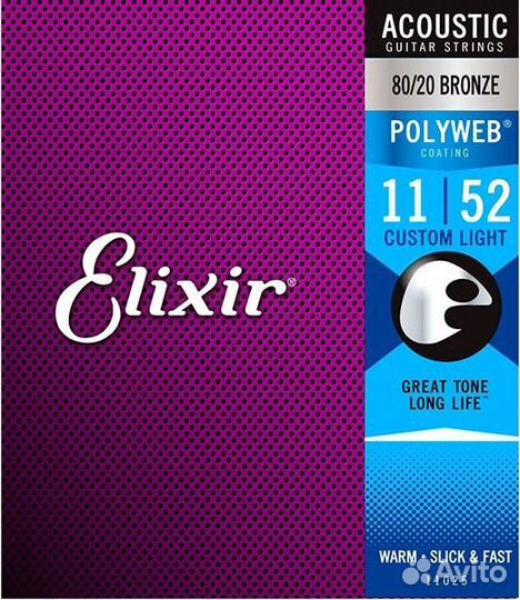 Elixir 11025 polyweb Комплект струн для гитары