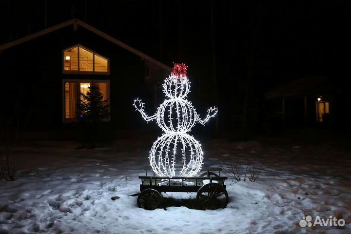 Новогодний олень светящиеся фигуры консоли