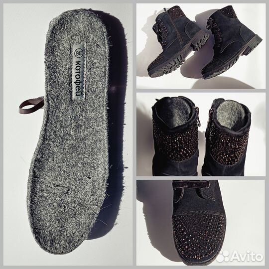 Ботинки демисезонные для девочки 35 36