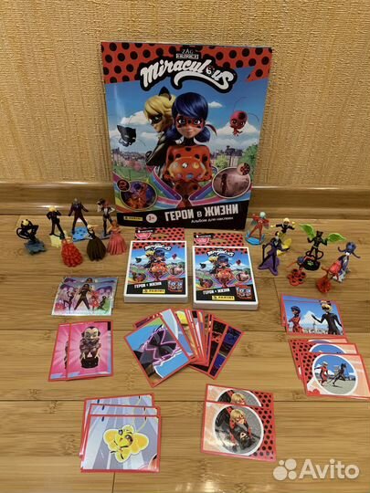 Леди Баг и Супер Кот наклейки,фигурки из Киндер