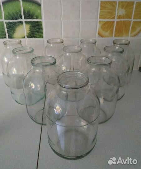 Банки стеклянные 3 литра бу