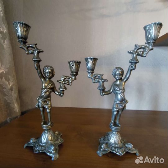 Часы каминные и подсвечники, Германия