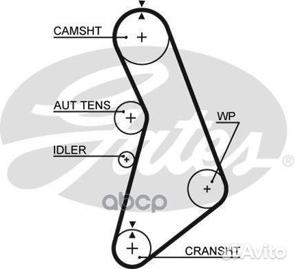 06B 109 119A Ремень грм VW/audi/skoda 1.8L 150з